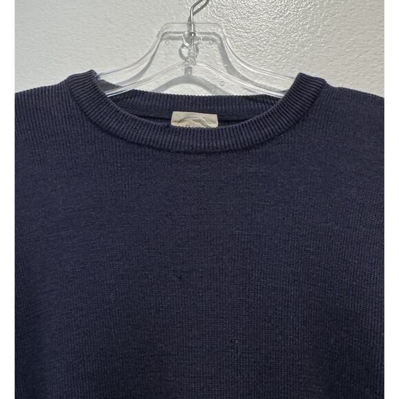 Vintage Bogner Navy Blue Rainbow Schurwool Pullover Ski Sweater Retro READ - Picture 4 of 13